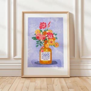 Art Print “Always Flowers” Illustration von Raissa Oltmanns