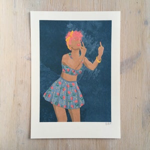 Art Print Not your Girl Illustration von Raissa Oltmanns Bild 3