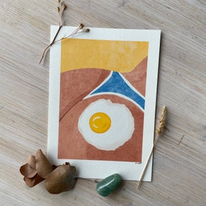 Art Print “hot fried egg” Illustration by Raissa Oltmanns