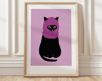 Art Print “Rebellious Cat” illustration by Raissa Oltmanns