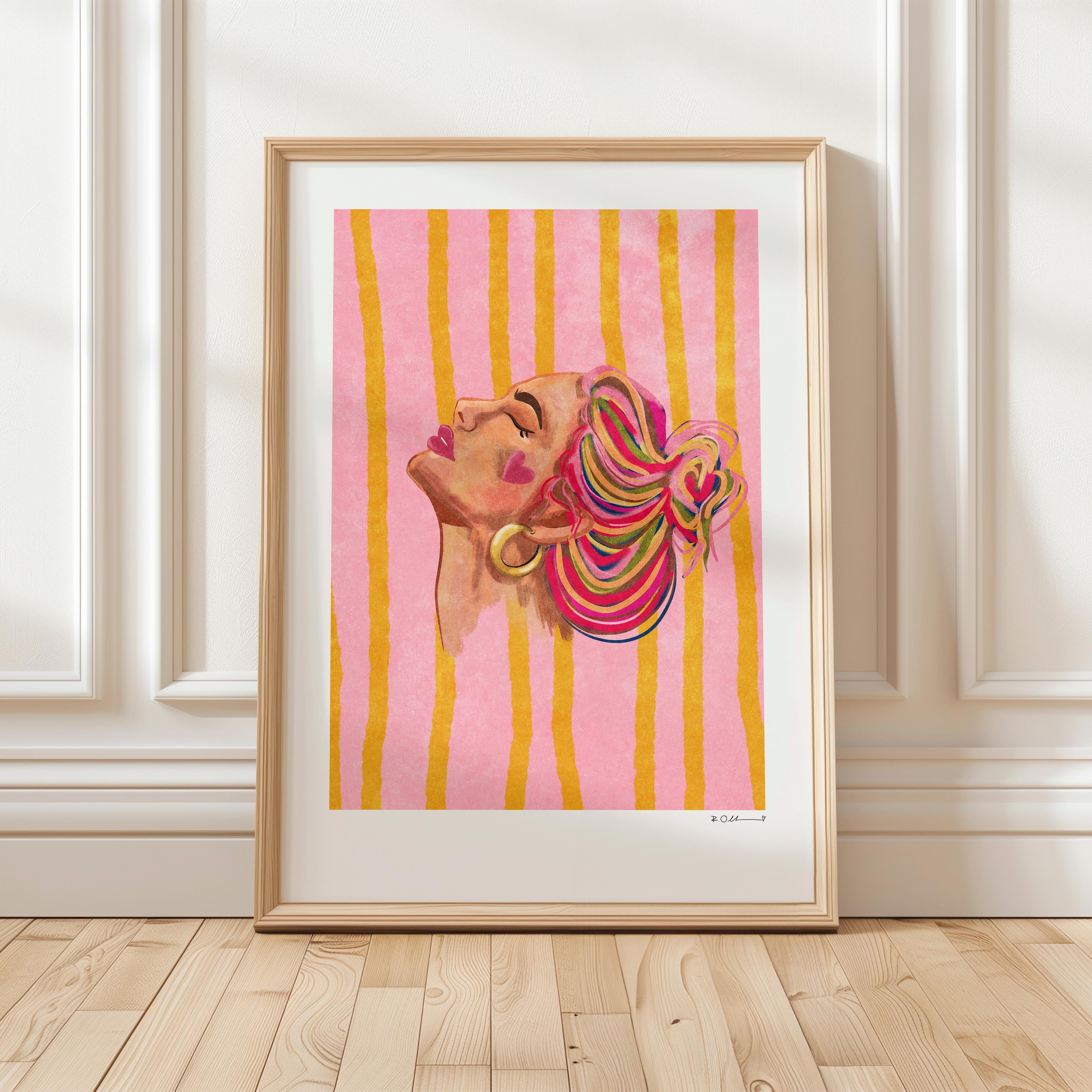 Art Print “Woman Dreaming” Illustration by Raissa Oltmanns