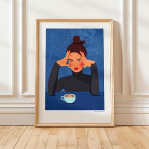 Art Print “But First Coffee” illustration by Raissa Oltmanns