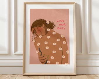 Art Print "Love your Body" illustration by Raissa Oltmanns