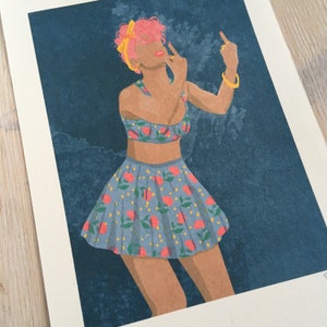 Art Print Not your Girl Illustration von Raissa Oltmanns Bild 4