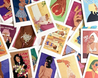 MIX & MATCH Mini Art Prints in 10 x 15 cm in the set of your choice - Illustrations by Raissa Oltmanns