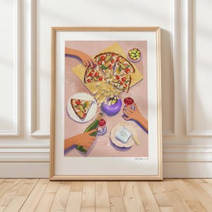 Art Print “Dinner with Friends” illustration by Raissa Oltmanns