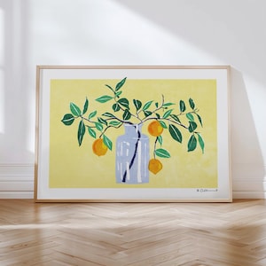 Lámina artística "Naranjo" Ilustración de Raissa Oltmanns