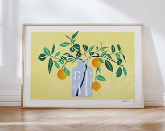Art Print &quot;Orange Tree&quot; Illustration by Raissa Oltmanns