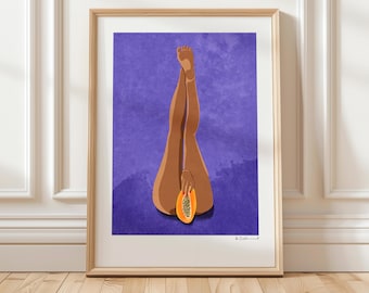 Art Print “My Papaya” Illustration by Raissa Oltmanns