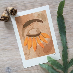 Art Print “Flower Power Eyelashes” illustration by Raissa Oltmanns