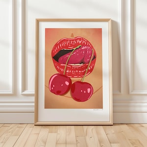 Art Print “Cherry Love” Illustration by Raissa Oltmanns