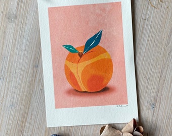 Art Print “Your ass is peachy” Illustration by Raissa Oltmanns
