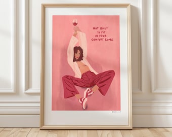 Art Print “Woman in her Zone” Illustration by Raissa Oltmanns