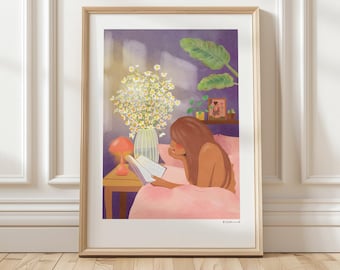 Art Print “Lazy Sunday Mood” illustration by Raissa Oltmanns