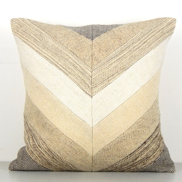 Gray Chevron Pillow Etsy