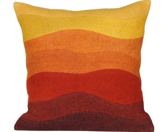 Wavy Sunset Design Throw Pillow Charlotte Is Calling Must Go 18x18 Multicolor Wavy Sunset Design Throw Pillow Charlotte Is Calling Must Go 18x18 Multicolor