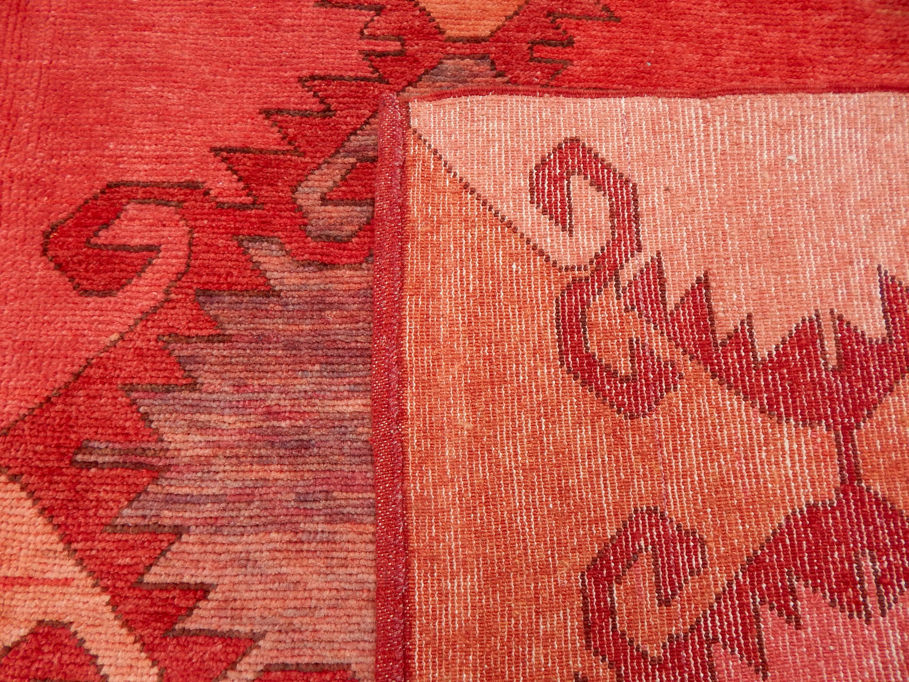 Oversized Rug in Red Tones 9x12 Large Ethnic Turkish Carpet - Etsy