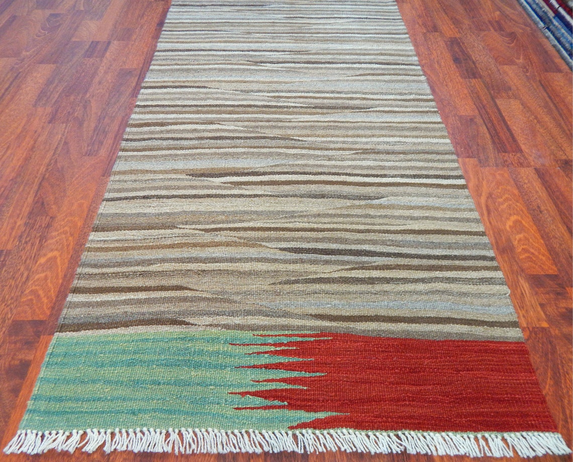 Brown Runner Rug Kitchen Kilim 3x10 Hallway Rug Entryway Rug Etsy
