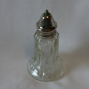 Vintage Pressed Glass Salt Shaker: Decorative Spice Shaker, Collector Gift