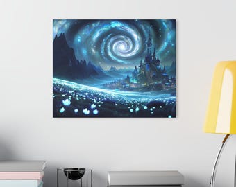 Fantasy Castle Acrylic Print, Dreamy ACOTAR Wall Art