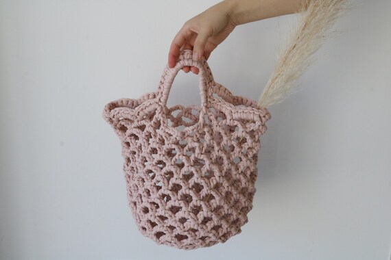 etsy crochet market bag