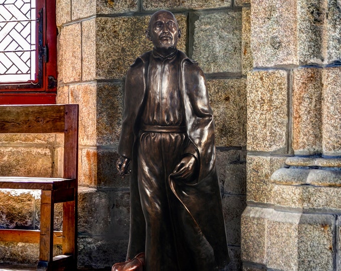 11" tall St. Francis Borgia, Bonded Bronze Statue, also available 39" tall