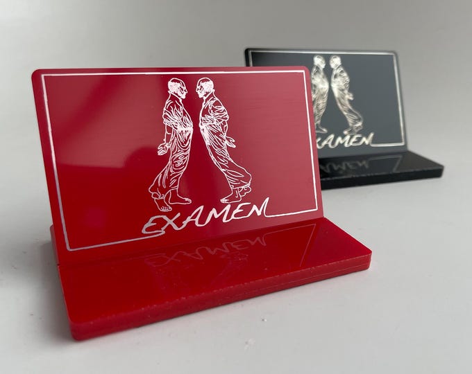 St. Ignatius Line Art Examen Prayer Card Laser Etched Metal