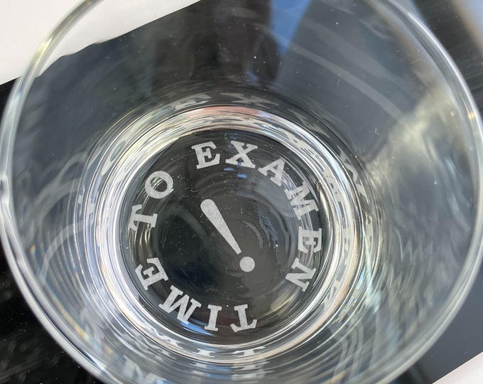 EXAMEN TIME! Custom Art Tumbler Laser- Etched funny joke humor gift jesuit gift