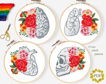 Medical Cross Stitch Etsy