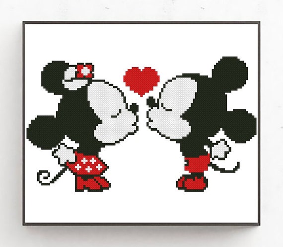 Minnie Mouse Cross Stitch Chart