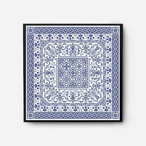 Monochromatic Sampler Cross Stitch Pattern PDF, Floral Folk Modern Counted Cross Stitch Chart, Pillow, Embroidery Antique, Instant Download