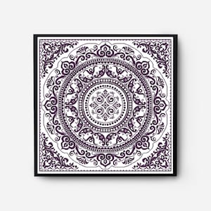 Folk Sampler Modern Cross Stitch Pattern PDF, Monochromatic Flowers Counted Cross Stitch Chart, Pillow, Carpet Embroidery, Digital Download