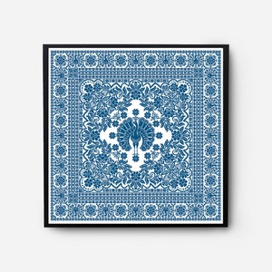 Floral Sampler Cross Stitch Pattern Modern, Monochrome Folk Cross Stitch Pattern PDF, Flowers, Pillow, Embroidery Vintage, Digital Download