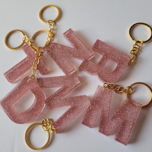 Sprinkle Resin Keychain Etsy
