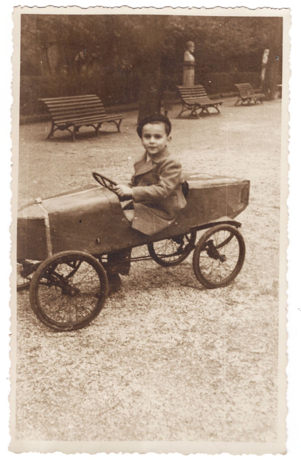 Superb Boy Riding Antique Toy PEDAL CAR Children With | Etsy