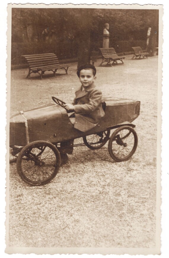Superb Boy Riding Antique Toy PEDAL CAR Children With | Etsy