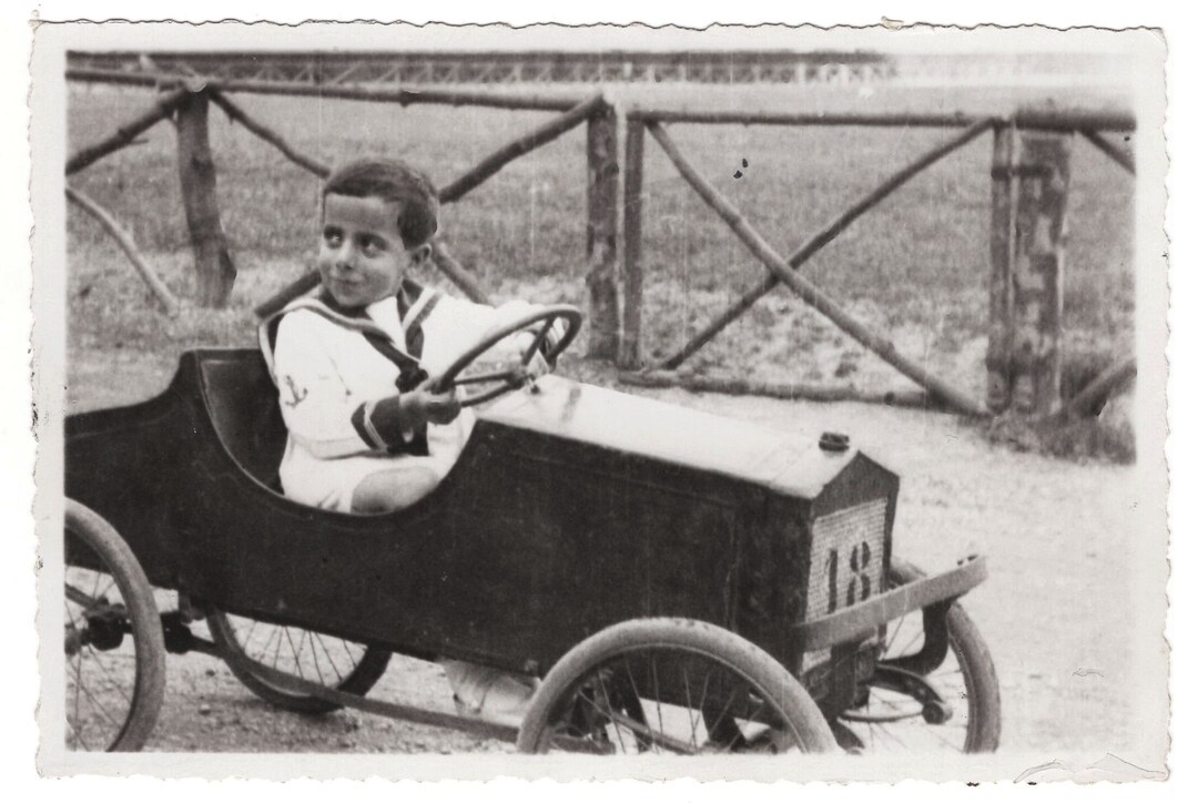 Superb Boy Riding Antique Toy PEDAL CAR Children With - Etsy
