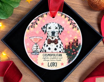 Personalised Dachshund Christmas Ornament, Sausage Dog Gift, Custom Dog Bauble, Dachshund Christmas Decoration, Dog Lover Gift