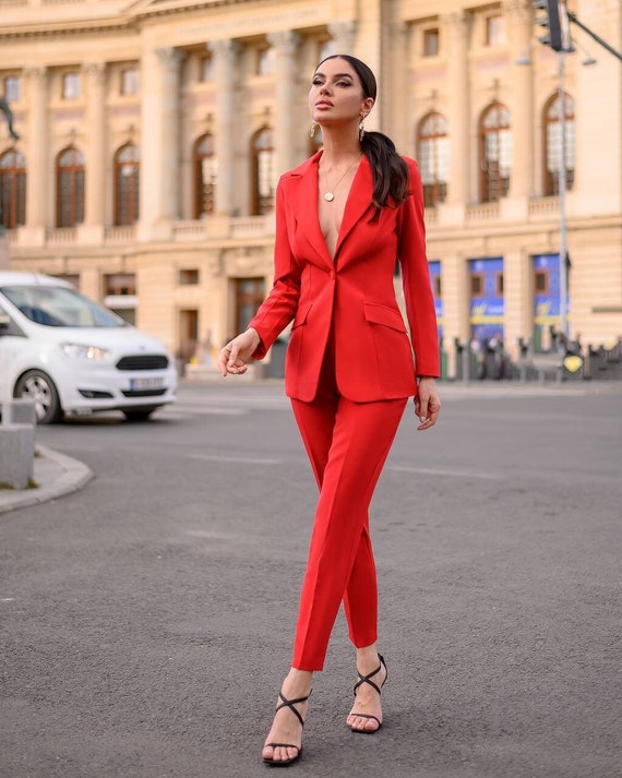 Women's Suit Blazer and Trousers Complete Ceremony Trousers and