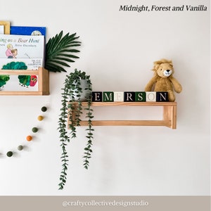 Personalised Decorative Wooden Baby Blocks 4cm x 4cm image 8