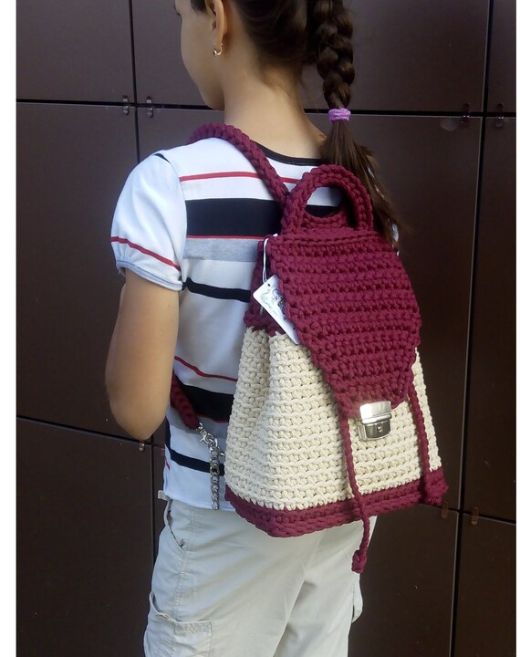 crochet backpack for sale
