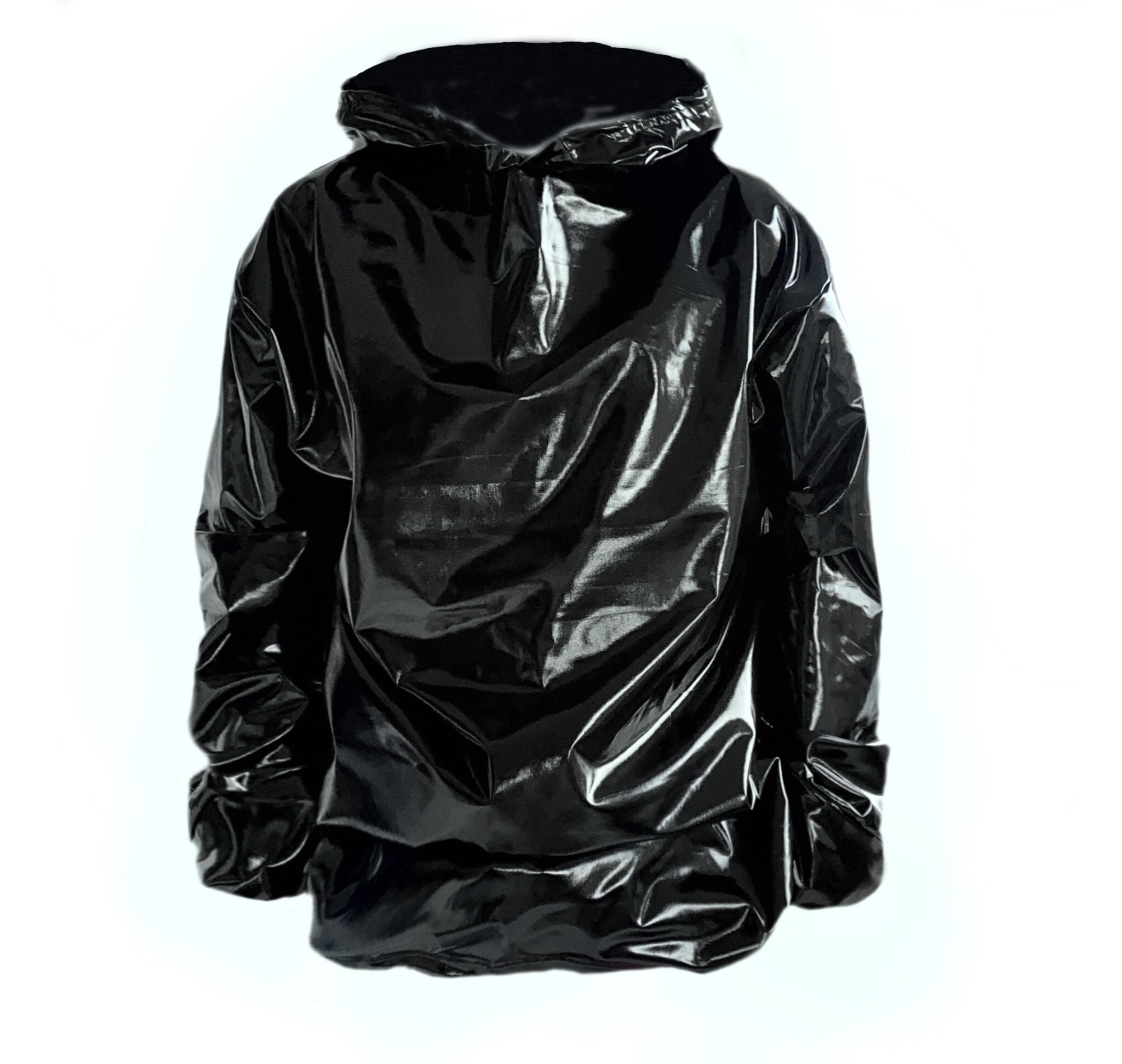 MIRROR9☆ Evil Fake leather zip hoodie MIRROR9☆ Evil Fake leather zip hoodie - メルカリ