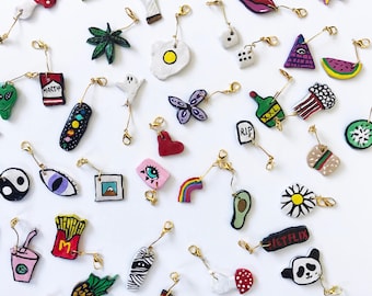 Handmade Colorful Ceramic Charms