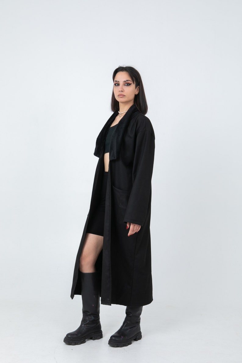 Hand-painted Wool Overcoat: Colorful Eye Design, Occult Fashion - Etsy