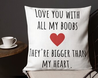 pillows with breasts and hole Big breast and belly