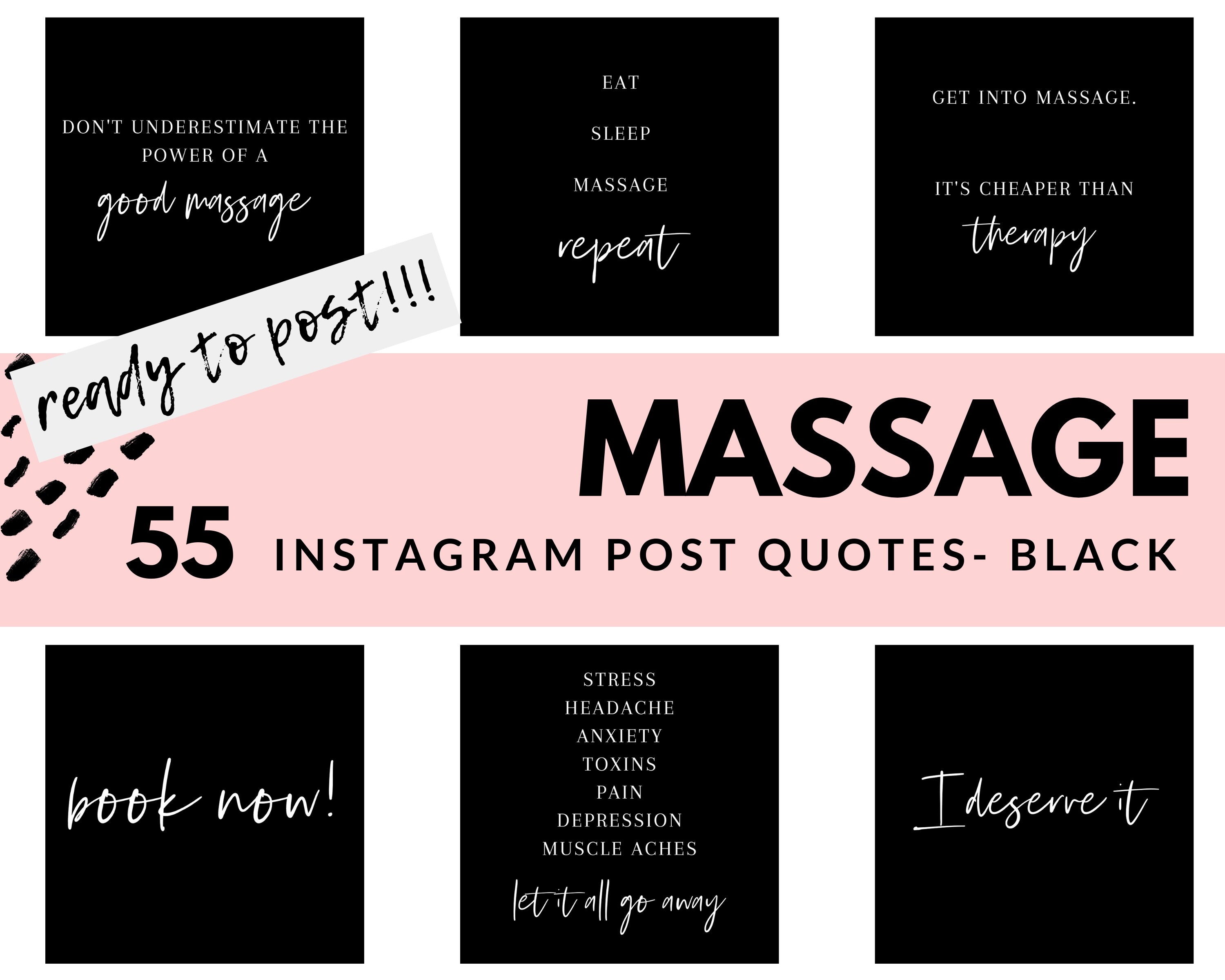 banjo Levendig Uitvoerbaar Massage Instagram Posts 55 Ready to Post Massage Therapist - Etsy België