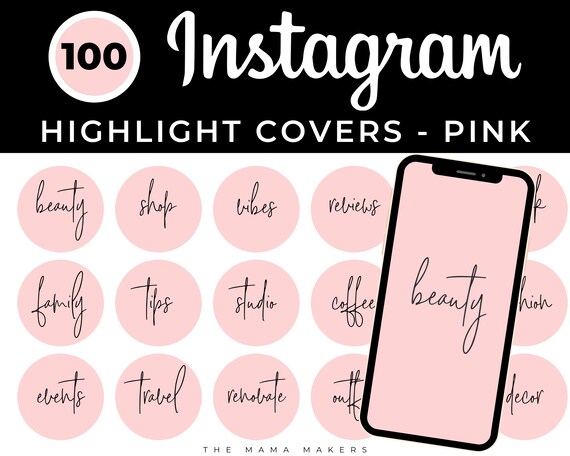 100 Instagram Story Highlight Covers Instagram Stories | Etsy