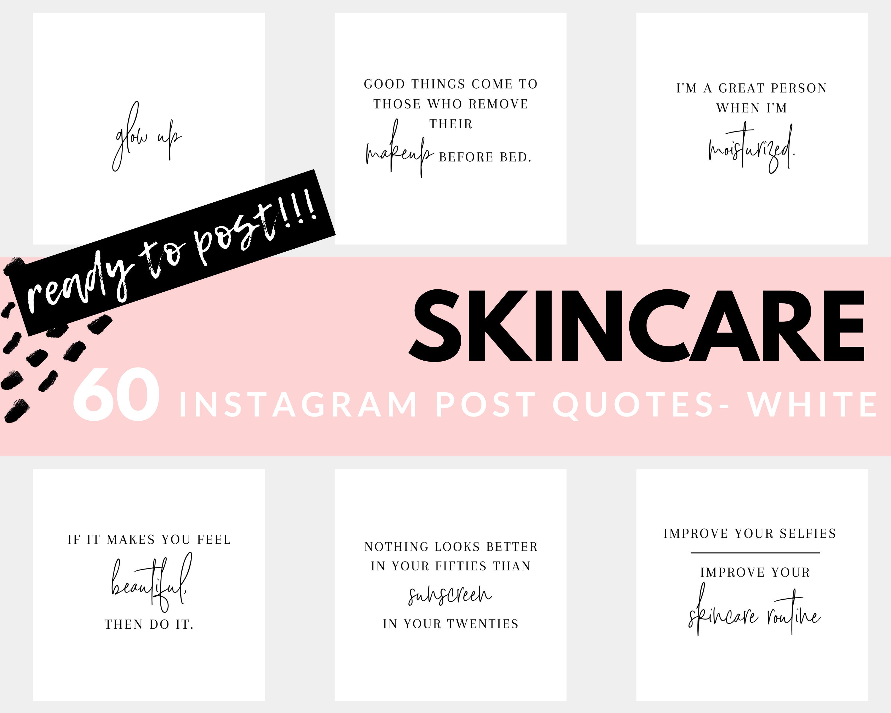 Buy Skincare Instagram Posts 60 Ready to Post Skincare Instagram Online in  India - Etsy