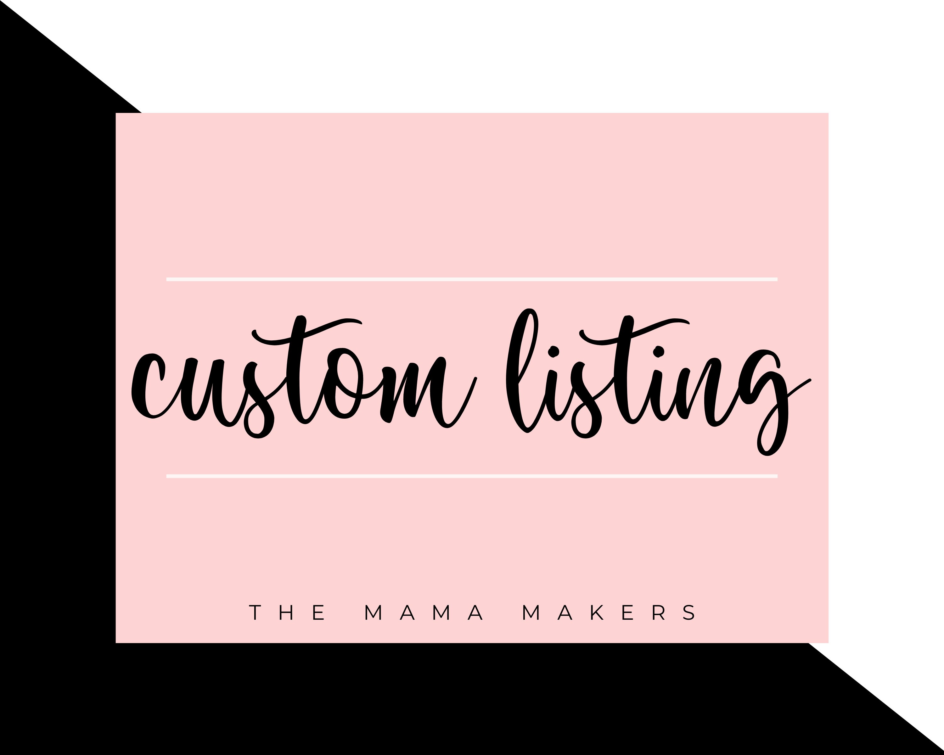 Custom Listing Etsy
