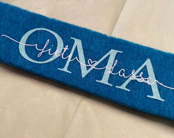 Geschenk für die Oma Uroma - Schlüsselanhänger aus Filz Name personalisiert für Geburtstag oder Muttertag